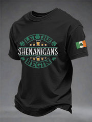 Men's St. Patrick's Day Let The Shenanigans Begin  Short Sleeve T-shirt