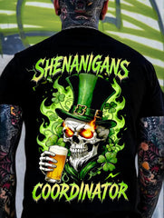Men's St. Patrick‘s Day Shenanigans Coordinator Printed T-shirt