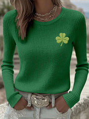 Women's St. Patrick's Day Waffle Knit T-Shirts