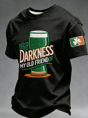 Men's Hello Darkness My Old Friend  T-shirt