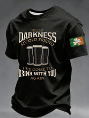 Men's Hello Darkness My Old Friend  T-shirt