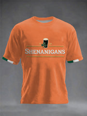 Men's Shenanigans St.Patrick's Day Print short sleeves t-shirt