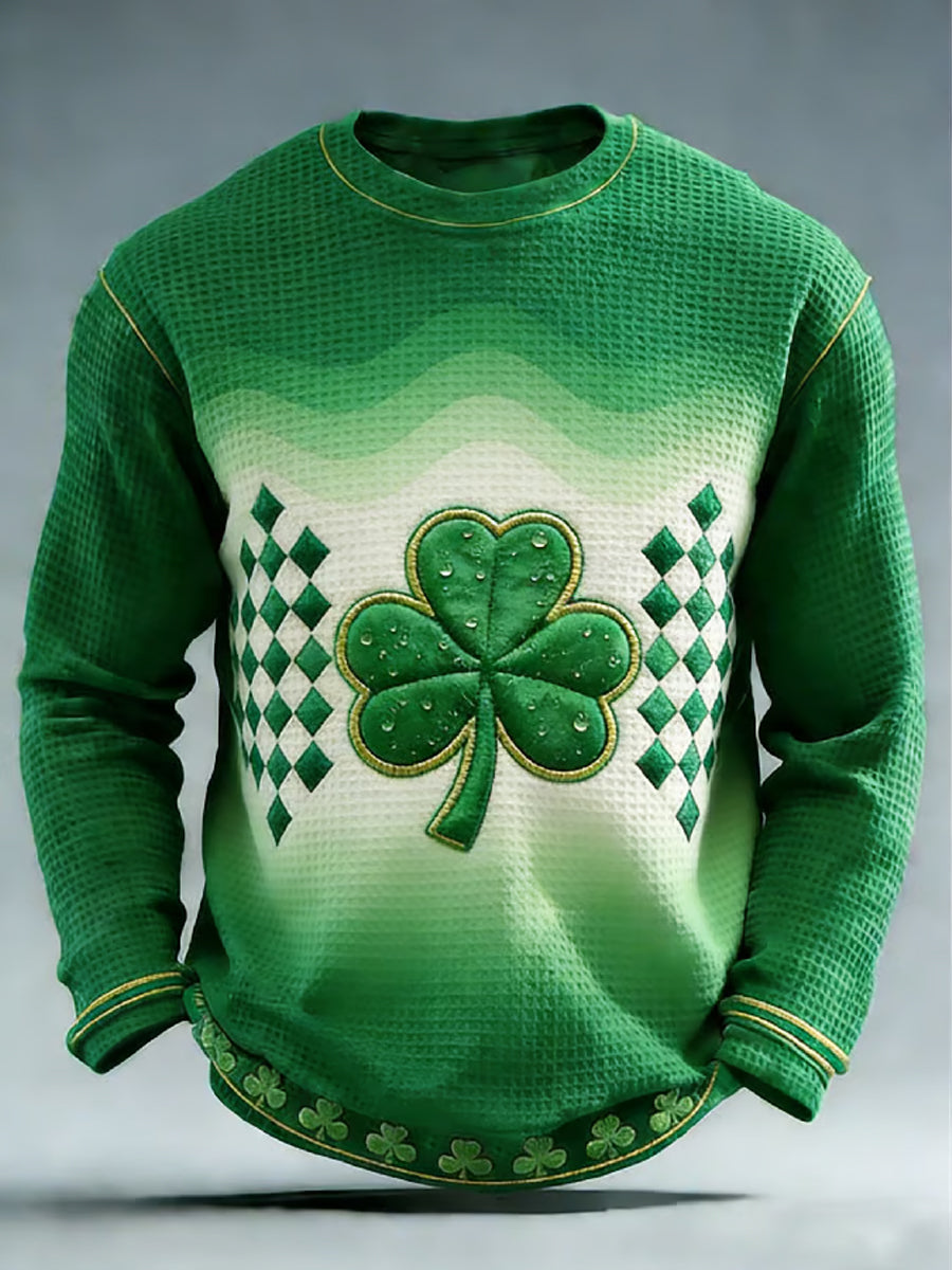 Men's St. Patrick's Day Waffle Top