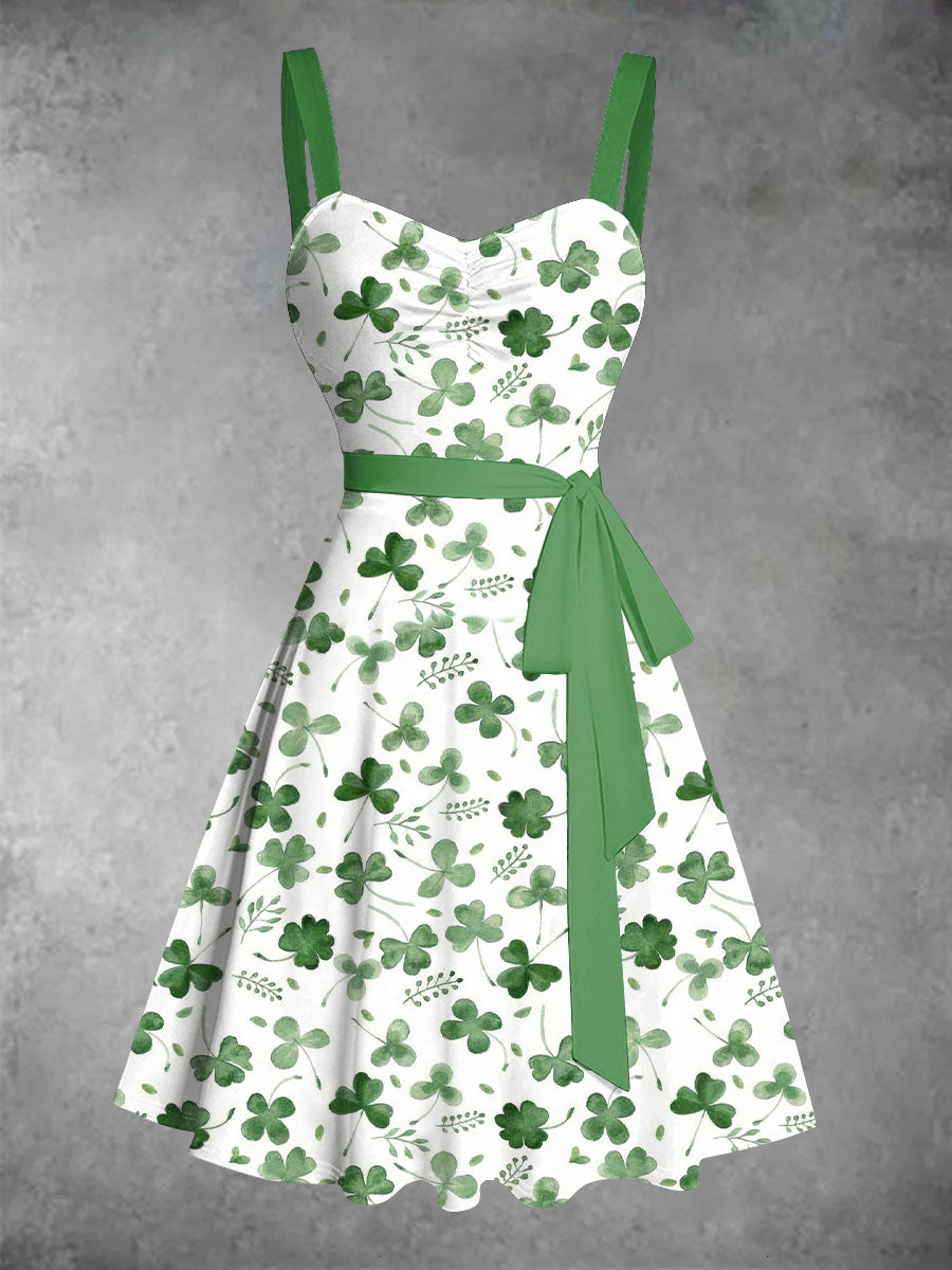 Women's St. Patrick's Day Printed Casual Dress