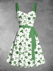 Women's St. Patrick's Day Printed Casual Dress