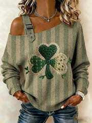 Women's St. Patrick's Day Print Casual Top