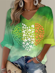Women's St. Patrick's Day Print Casual T-shirt