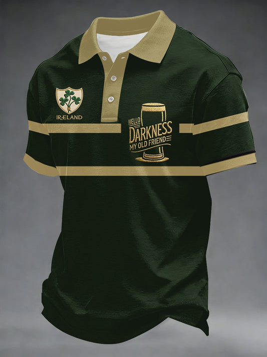 Men's Hello Darkness My Old Friend polo shirt