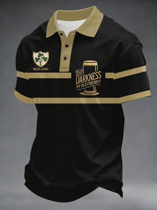 Men's Hello Darkness My Old Friend polo shirt