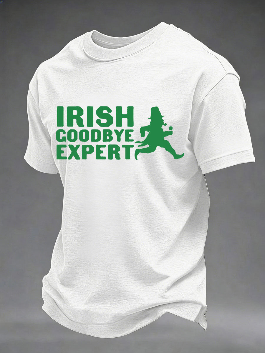 Men's Irish Goodbye Expert Printed Casual T-Shirt