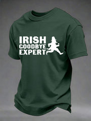 Men's Irish Goodbye Expert Printed Casual T-Shirt