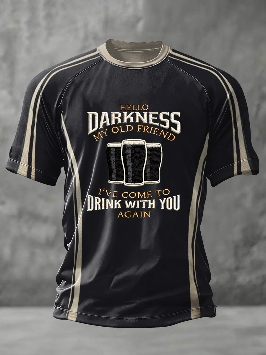 Men's HELLO DARKNESS MY OLD FRIEND short sleeve t-shirt