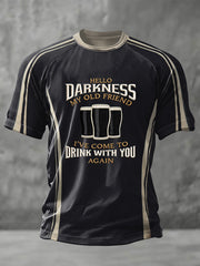 Men's HELLO DARKNESS MY OLD FRIEND short sleeve t-shirt