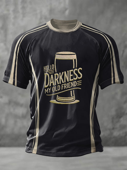 Men's HELLO DARKNESS MY OLD FRIEND short sleeve t-shirt