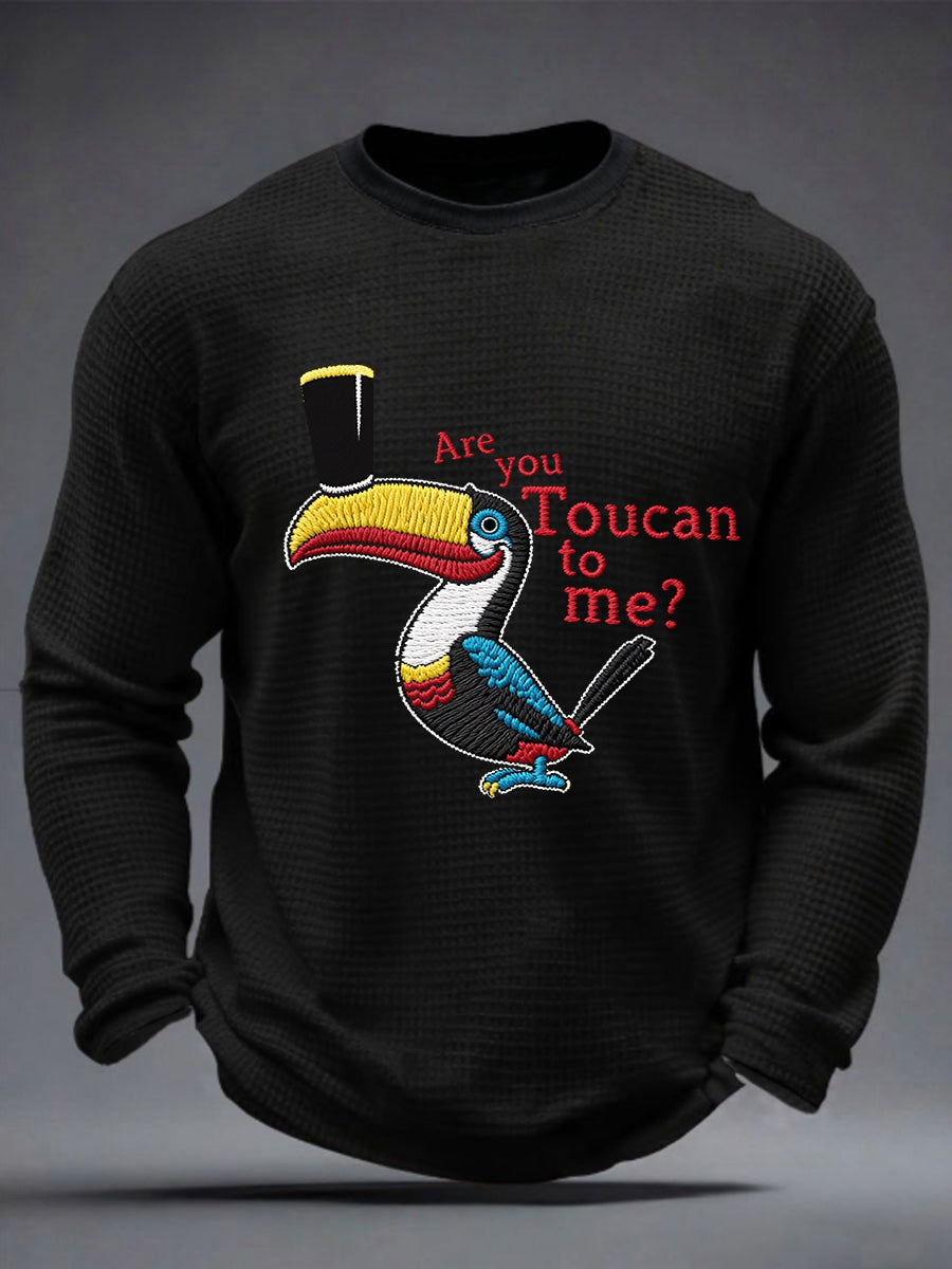 Men's Are you Toucan to me Waffle Long Sleeve T-Shirt