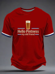 Men's Hello Pintness My Old Friend Printed T-shirt