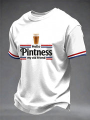 Men's Hello Pintness My Old Friend Printed T-shirt