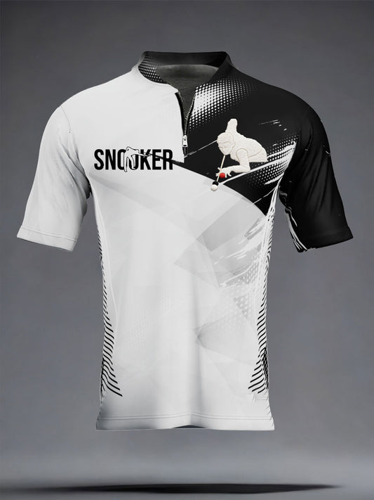 Men's Snooker Lover Printed Casual Tops