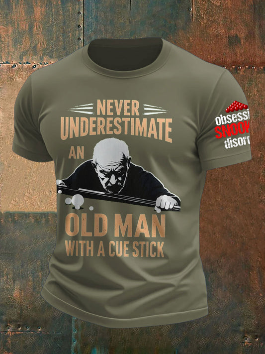 Men's Snooker Lover Printed T-Shirt