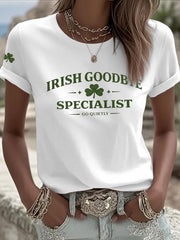 Women's Irish Goodbye Printed Casual T-Shirt