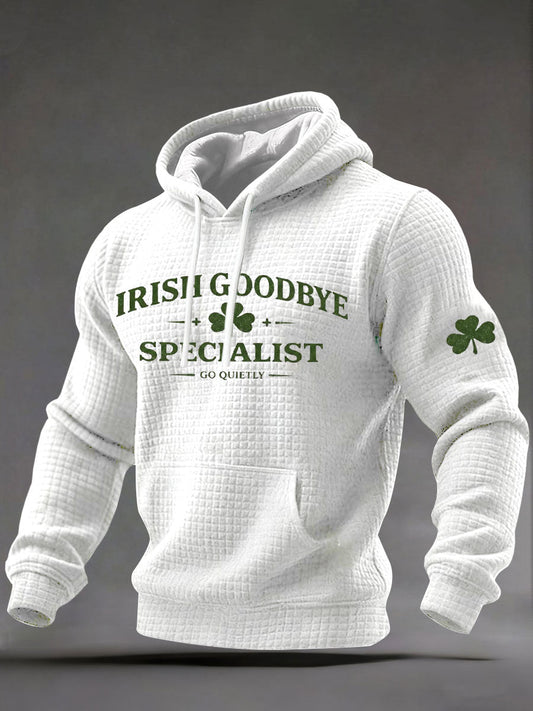 Men's Irish Goodbye Printed Casual Hoodie