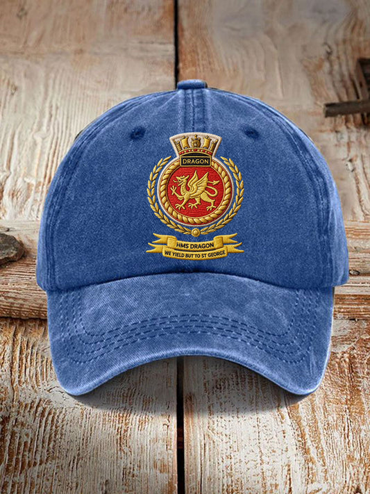 Unisex British HMS Dragon Printed Hat