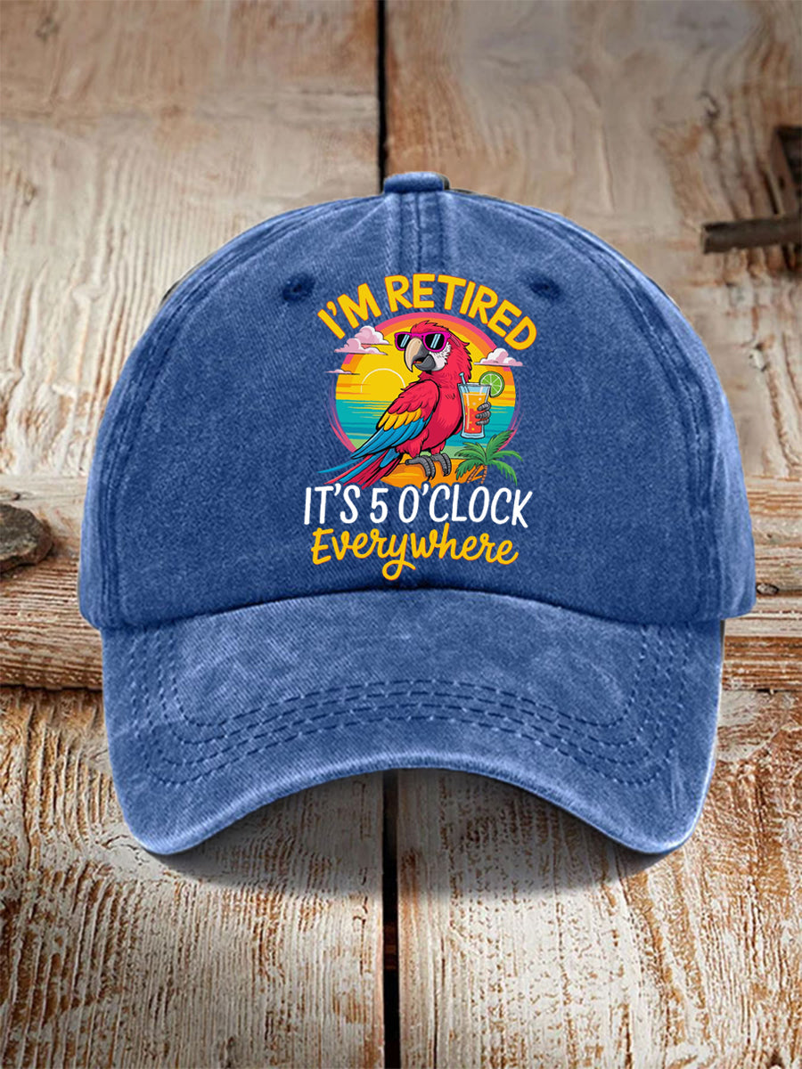Unisex Resort Hawaiian Design Print Hat
