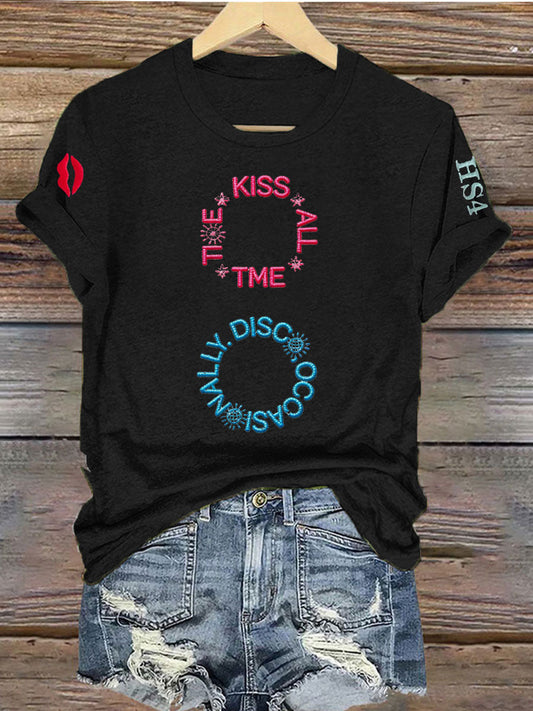 Women's Harry Style Music Lovers Iron On Short Sleeve T-Shirt
