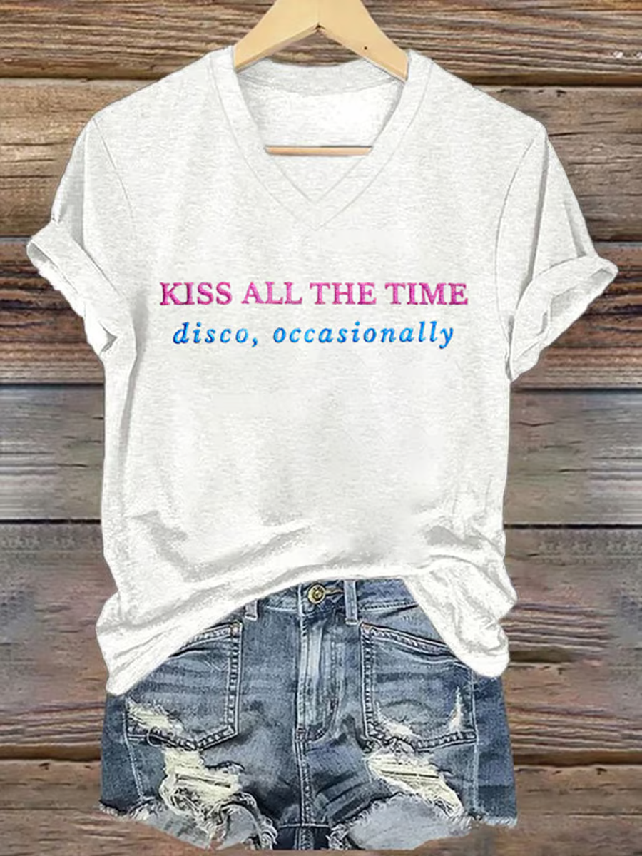 Women's Harry Style Music Lovers Iron On Short Sleeve T-Shirt