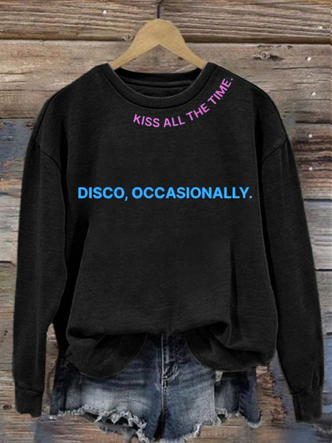 Women's Singer Casual Printed Regular Sweatshirt