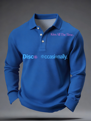 Men's Kiss All The Time Disco Occasionally Printed long sleeve shirt