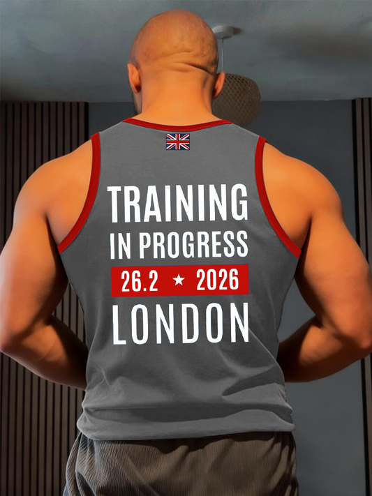 Men' s Training In Progress  London Marathon Vests