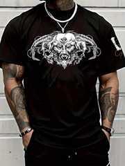 Men's imitation cotton short-sleeved T-shirt