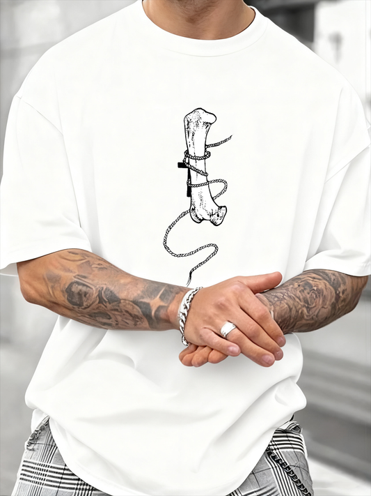 Men's imitation cotton short-sleeved T-shirt
