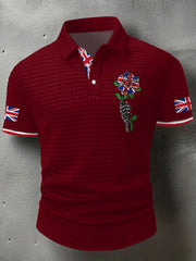 Men's UK Flag Art Printed Casual Tops
