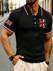 Men's British Style Printed Shirt