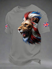Men's British Style Printed T-shirt