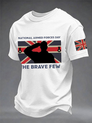 Men's Armed Forces Day imitation cotton short-sleeved T-shirt