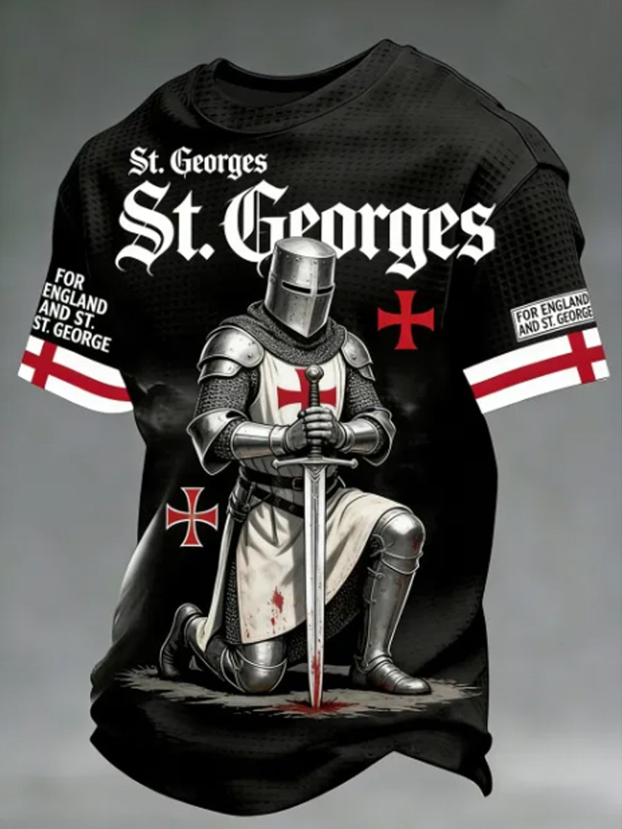 Men's St George's Day Waffle Short Sleeve Tee