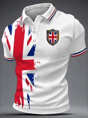 Men's British Style Printed Shirt