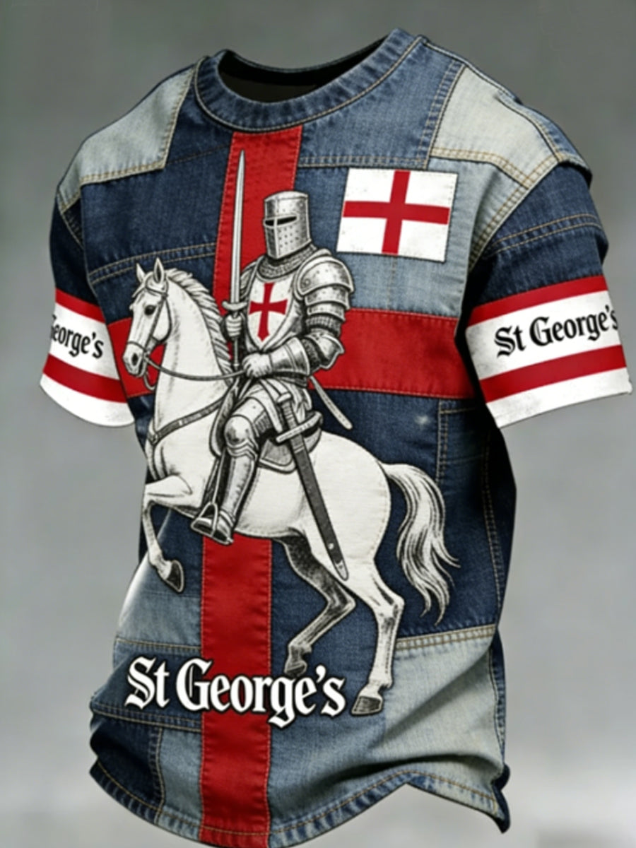 Men's St George's Day Casual Short-Sleeve Tee