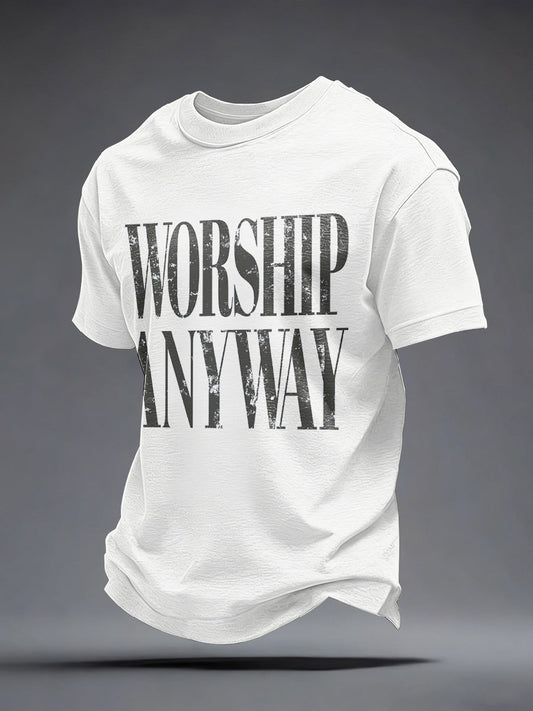 Men's Worship Anyway Print T-Shirt