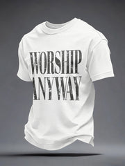 Men's Worship Anyway Print T-Shirt