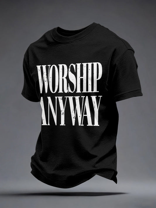 Men's Worship Anyway Print T-Shirt