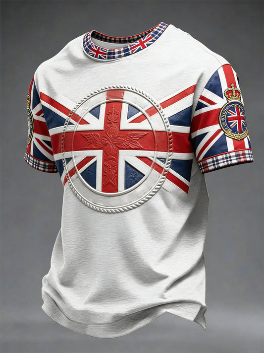 Men's British Style Printed T-shirt