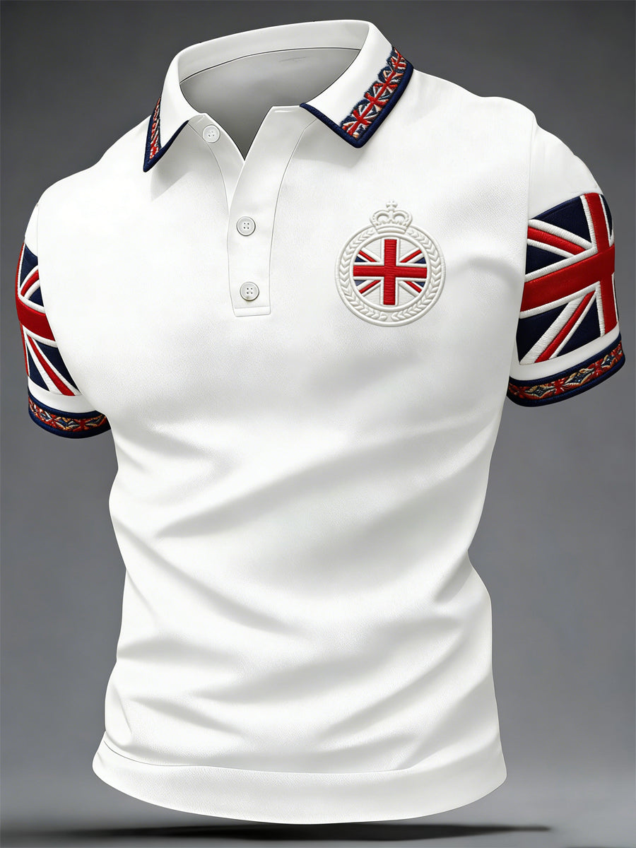 Men's British Style Printed Shirt