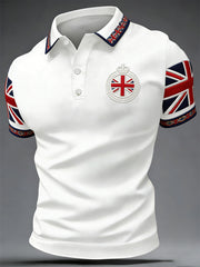 Men's British Style Printed Shirt