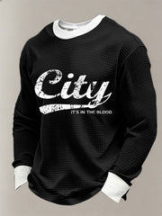 Men's City It's In The Blood Waffle Long Sleeve T-Shirt