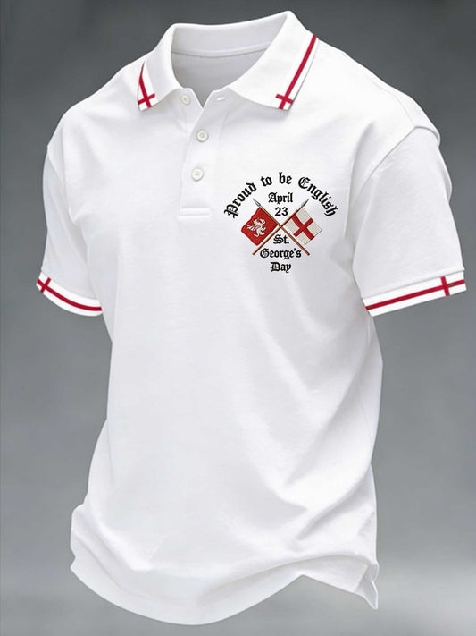 Men's St George's Day polo shirt