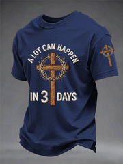 Men's A Lot Can Happen In 3 Days Short-sleeved T-shirt